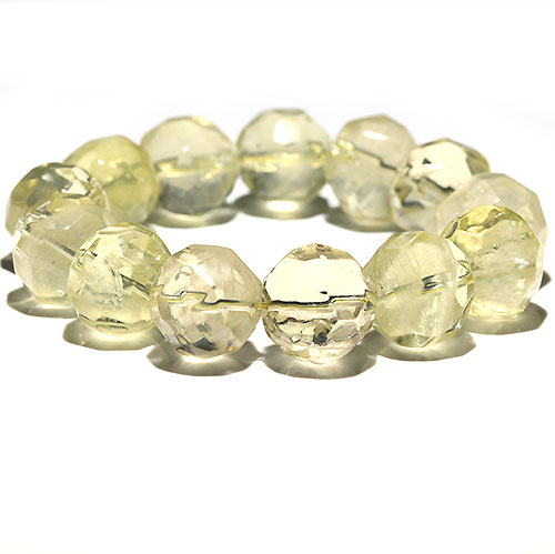 〔K1950-7〕約16mm 高品質 パイナップルカットレモンクォーツ ブレスレット ポコポコレモンクォーツ 10,412円