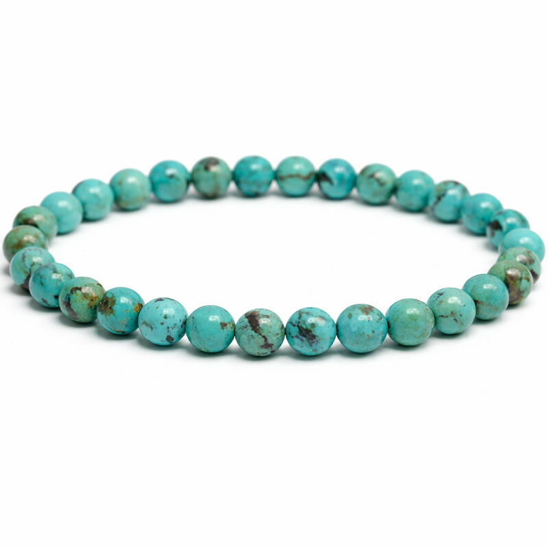 〔K2091-23〕約6mm メキシコ ソノラ カンピトスターコイズ ブレスレット Campitos Turquoise【カード付】