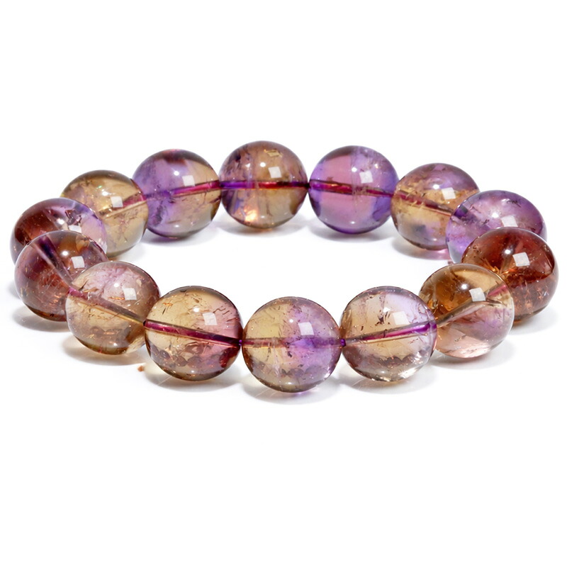 〔K2118〕高品質 約16mm ボリビア産 アメトリン Ametrine ブレスレット｜Silva Tilia