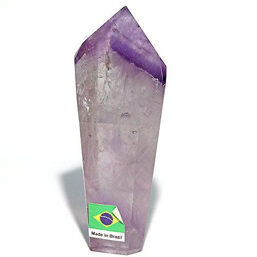 〔D136-6〕ファントムアメジスト ロマネサイト 天使の指紋入り ポイント 置物 amethyst 紫水