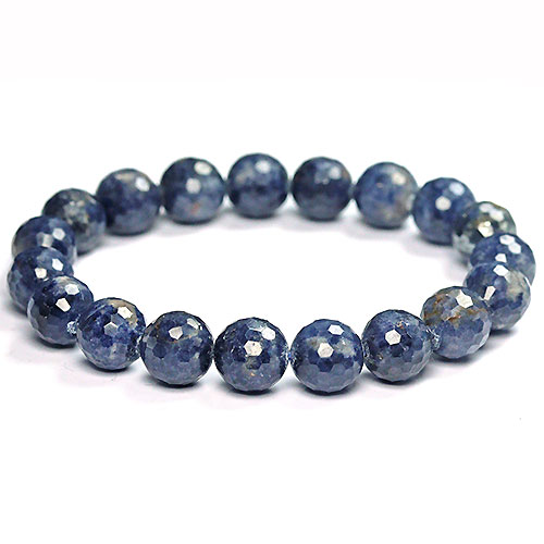 〔K1761-12〕約10mm 天然石 サファイアカット ブレスレット sapphire コランダム｜Silva Tilia 12,397円