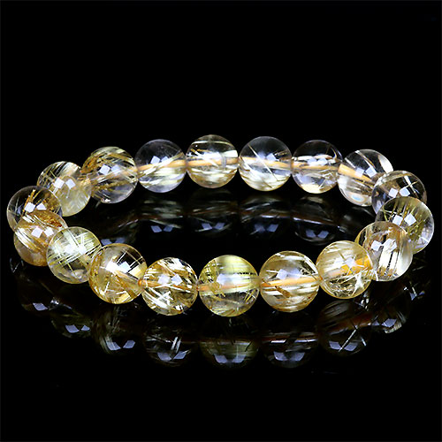 楽天市場】ゴールドタイチンルチルクォーツ 13.5mmバングル