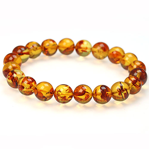 〔K1702〕約10mm ハニーナッツアンバー 琥珀 ブレスレット Amber【ランダム発送】 7,519円