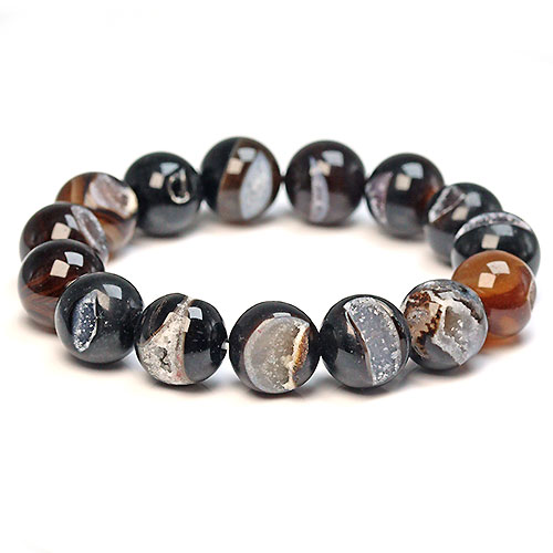 楽天市場】ドゥルージーアゲート 笑口瑪瑙 12mm ホワイト