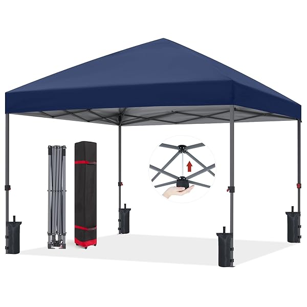 楽天市場】【送料無料】ワンタッチ タープテント 2.5x2.5m (ブルー