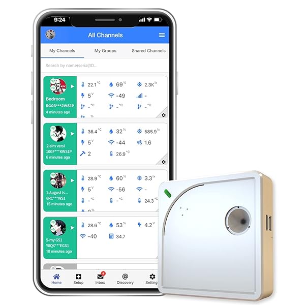【貨物輸送無料】WS1 無線LAN 体温検知器、無線電話体温計湿度計、湿度管する、無料適用業務のメールアラート付き添い人リモートデータロガー、IFTTT体温計、(2.4GHz 無線LANのみ、こしき不必要)