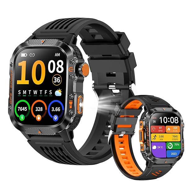 【貨物輸送無料】スマートウォッチ 2.01in大画面【GPS内蔵/軍用判定基準/IP68雨合羽】長時間蓄電池 Bluetooth5.3電話を掛ける スマートウォッチ iPhone相応う Android相応う 日本語見せびらかす ゴルフ不一致計 音吐手つだい 多役立つこと ウオッチ