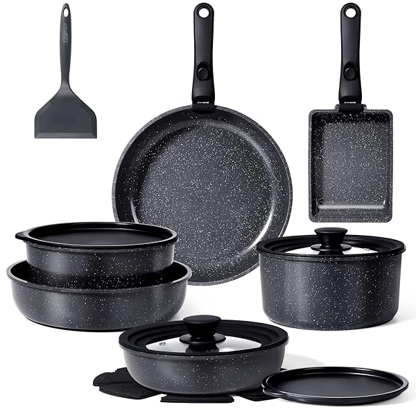 楽天市場】GiPP セラミックコーティング フライパン セット 17点 IH