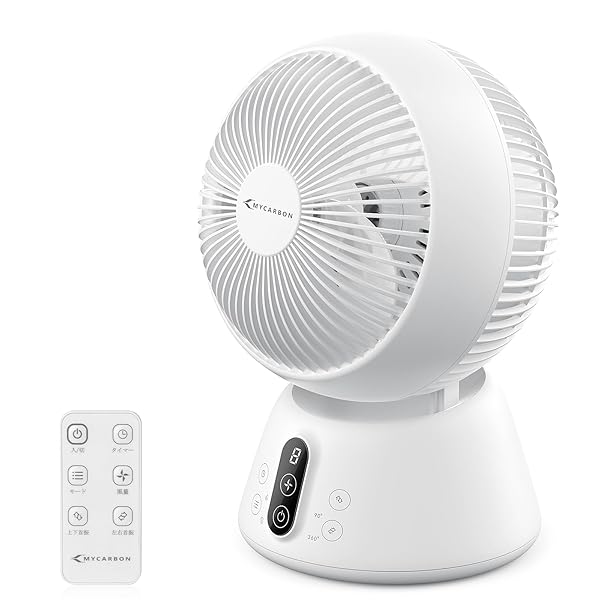 【貨物輸送無料】【新御出まし】 サーキュレーター 静音 360°首商い口 DC原動機 扇風機 腐蝕洗える お