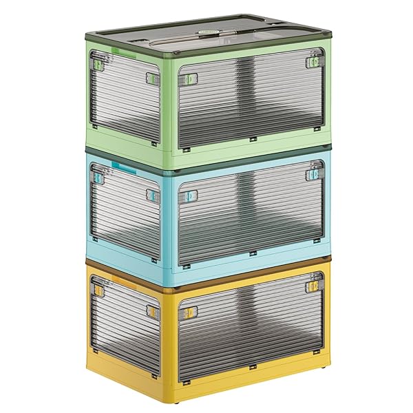 【送料無料】収納ボックス 折りたたみ 収納ケース XLサイズ 幅60×奥行42×高さ33.4cm 蓋付き キ|フォレストオンライン
