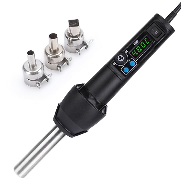 【送料無料】8858-I ヒートガン ホットエアリワークステーション 温度調節可能 100℃~480℃ ア｜フォレストオンライン