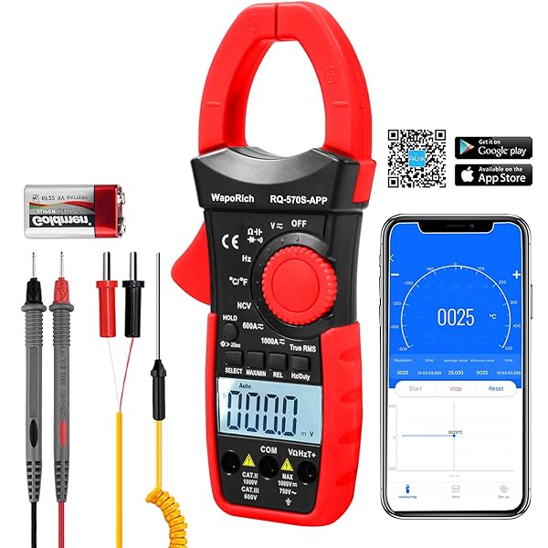 【送料無料】Bluetoothクランプメーター 数字式、RQ-570S-APP 真實効値対応 クランプマルチメータ|フォレストオンライン