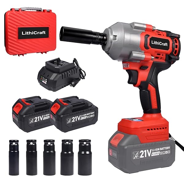 【送料無料】21V ブラシレスヘビーデューティワイヤレスインパクトレンチ、1/2インチ角、1000|フォレストオンライン