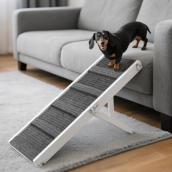 【送料無料】ペットスロープ 小型犬 4段調節 ペットステップ 折りたたみ ペット用 坂状 折り｜フォレストオンライン