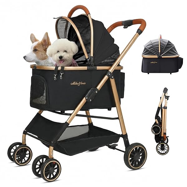 【貨物輸送無料】【軽さ5.5KG 中?小型犬専用】 愛玩動物手押し車引きはなす型 取りはらい能力のある 軽さファッショ