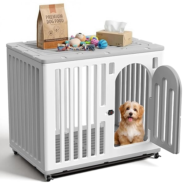 【貨物輸送無料】犬伏せ籠 愛玩動物伏せ籠 倶楽部 小型犬 室内 屋内用 キャスター付き添い人 抽き出し
