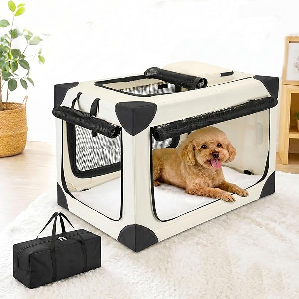 【貨物輸送無料】ホンブルグ帽クレート ペットソフトクレート 折りたたみ 愛玩動物伏せ篭 S大いさ（67×46