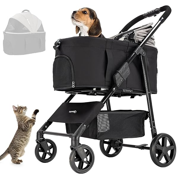 【送料無料】分離型 ペットカート 折りたたみ 3way 多機能 対面式 猫犬兼用 ペットバギー キ｜フォレストオンライン