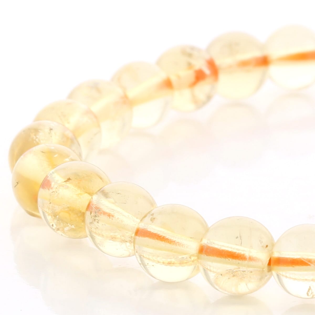 ブラジル産シトリンブレスレット　高品質　非加熱　金運財運　パワーストーン　天然石 ブラジル産シトリンブレスレット 高品質 非加熱 金運財運