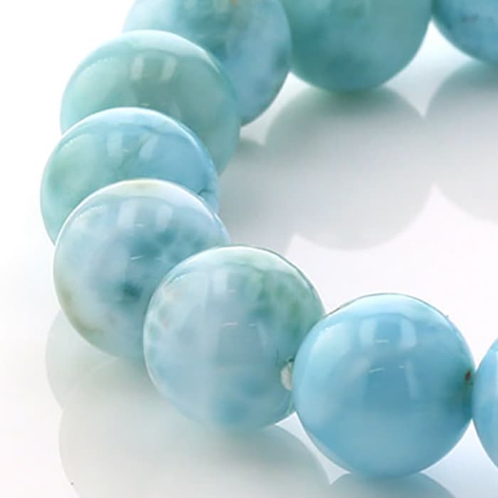 楽天市場】ラリマー ブレスレット ドミニカ共和国産 9mm玉 天然石