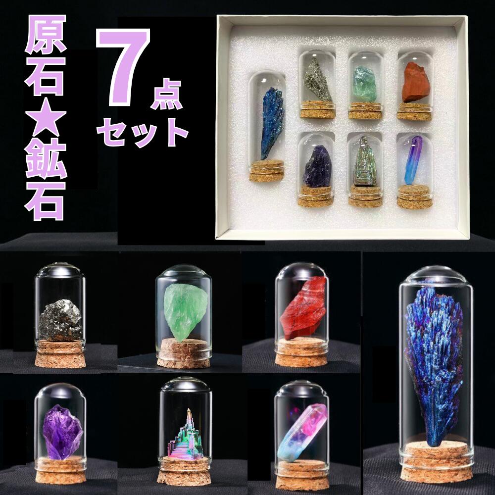楽天市場】原石 岩石標本 天然石 7点セット 鉱物 鉱石 標本 化石 置物