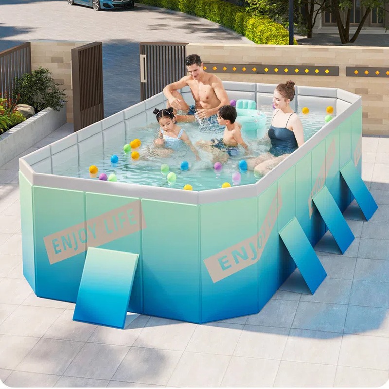 折り畳みプール 水遊び プール フレームプール ビニールプール 空気入れ不要 プール 大型 折り畳み ファミリープール パネルプール プール 家庭用プール キッズプール レジャープール プレイプール 特大 水遊び