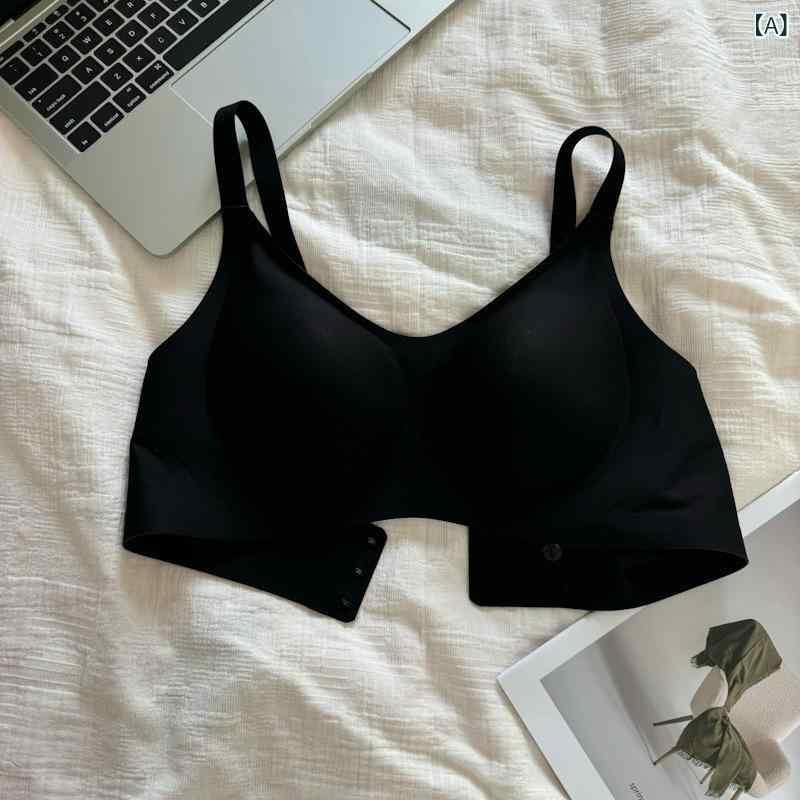 ブラ無線ブラジャー 女性用 無痕 薄カップ 3/4カップ 固定肩紐 後三列フック ニット素材 透気性 快適 副乳収集 上托 調整型 小胸対応 防下垂 ラテック ブラック グレー ブラウン グリーン ベージュ レッド ホワイト 通勤用 普段使い 部屋着 軽 5,593円