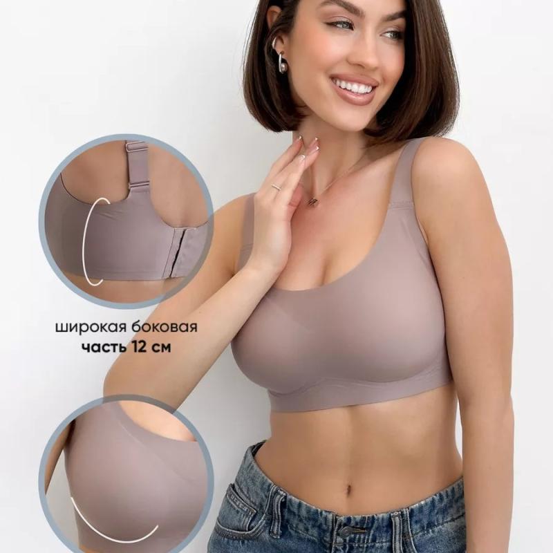 大胸用 ノンワイヤーブラ レディース 無痕 透気 上托 副乳収集 防下垂 3/4カップ 薄型カップ 固定肩紐 後4段フック 調整型 快適 ソフトサポート 緑 黒 肌色 紫 ワインレッド ピンク 白 グレーグリーン 錦綸 ポリエステル 青年向け 北欧スタイ
