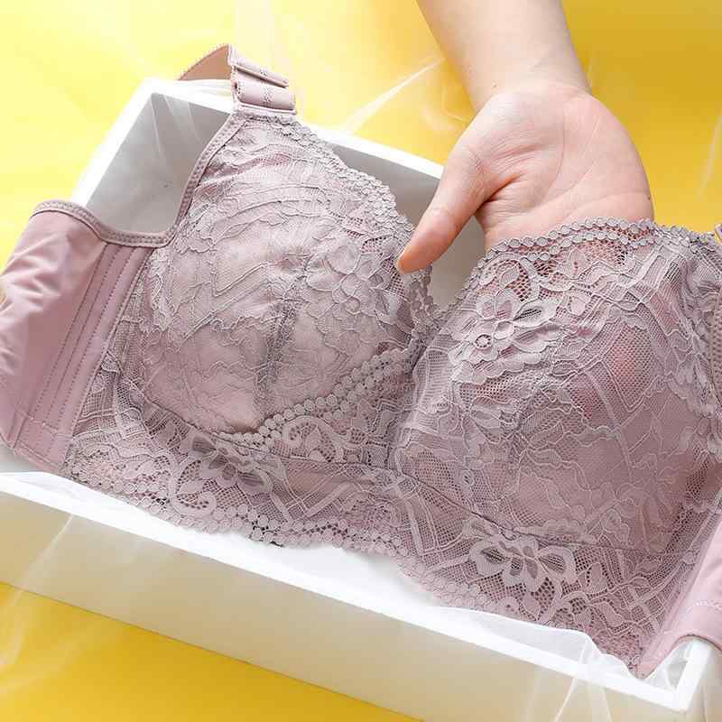 ブラ 女性用 大きめ バスト対応 ワイヤーなし 防下垂 薄手 夏用 調整型 寄せ上げ 通気性 上持ち 快適 副乳収納 インナー コットン ナイロン 再生繊維 フルカップ 薄型カップ 着脱可能肩紐 後ろ4列フック グレー ブラック ベージュ系 チャコール