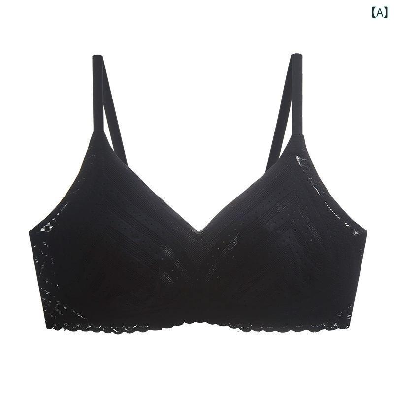 ブラ 女性用 無鋼ブラジャー 無痕 薄型 固定カップ 3/4カップ 薄模カップ 固定肩ストラップ 後ろ4列フック 寄せ上げ 上持ち 美背 吸汗 透気 防透け 快適 ソフトサポート 大きめバスト対応 シンプルカジュアル ナイロン素材 綿カップ ベージュ ブ