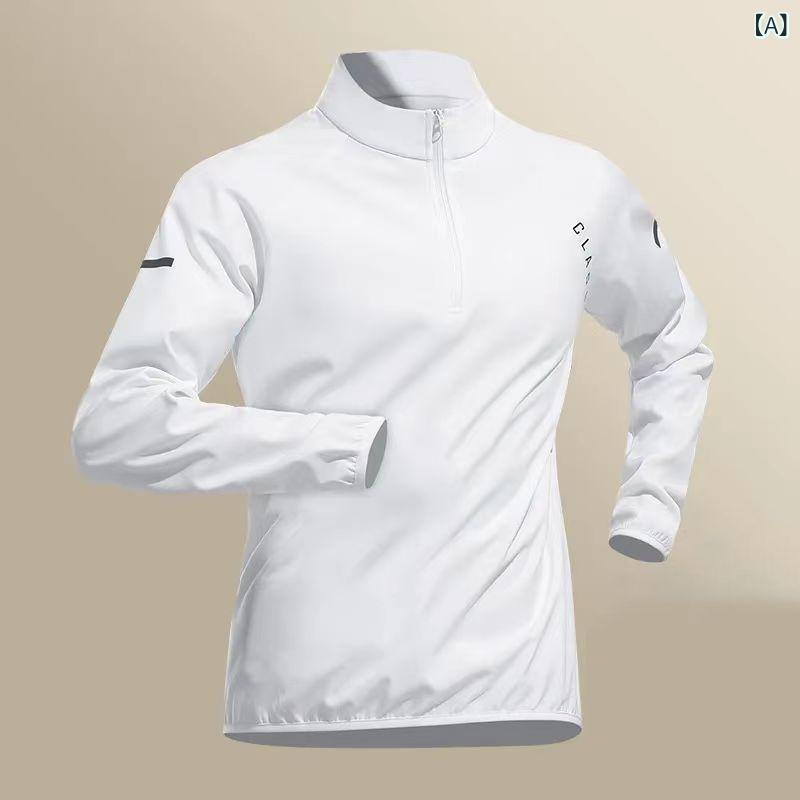 ランニング セット メンズ 速乾 長袖 Tシャツ プルオーバー 半ジップ スポーツ ウェア トレーニング 服 冬用 朝ラン 田径 ウェア 透気性 超軽量 立襟 ポリエステル 長袖 長ズボン フィットネス 服 ランニング フィットネス セット 白色 ブラッ