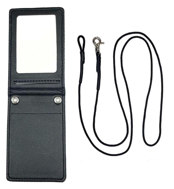 楽天市場】警察用手帳カバー 本革 ブラック 二つ折り 薄型 スリム