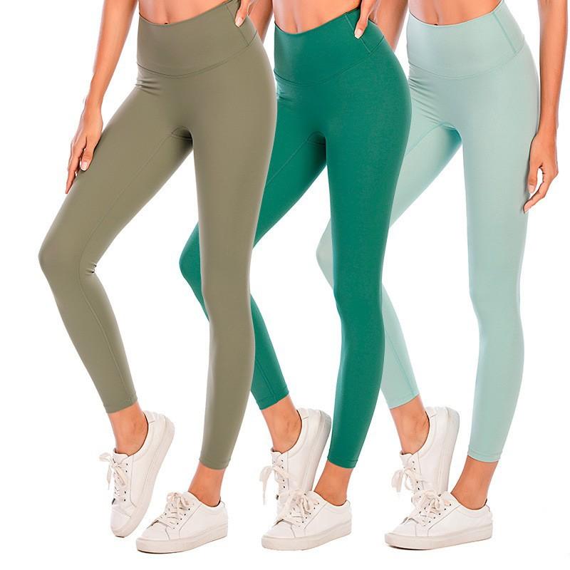 レディース ハイウエスト ヨガパンツ 無痕 9分丈 切り替え 弾力 伸縮性 タイトフィット ヒップアップ 接触冷感 吸湿速乾 ナイロン 再生繊維 アウトドア ランニング ダンス フィットネス ブラック グレー ピンク グリーン ブルー ベージュ 迷彩 秋