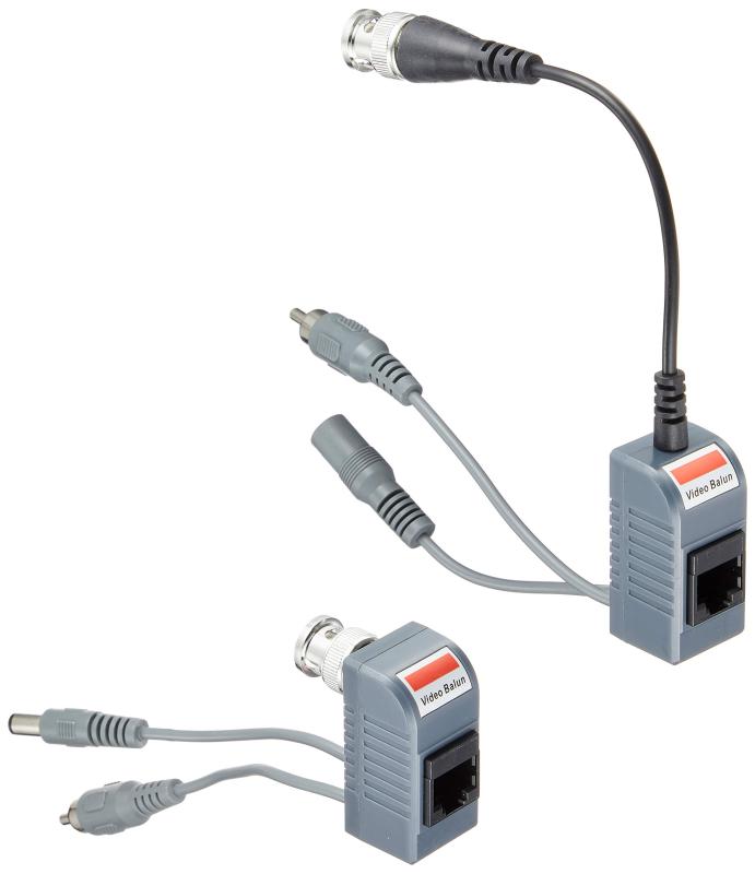 防犯カメラ 4台用 LAN 延長器 BNCプラグ接続 映像伝送器 highvalue_rj45balun-m4ch