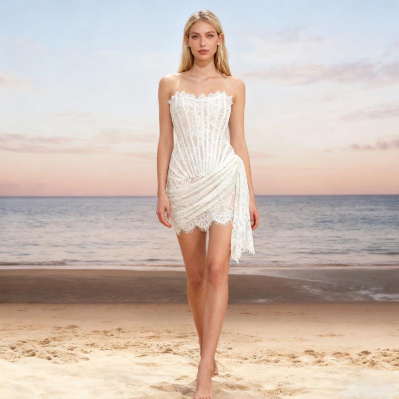 { \u0026quot;result\u0026quot;: \u0026quot;ワンピース 女性用 セクシー レース ストラップレス 短め 不規則ヘム 透け感 ウエストシェイプ ワンショルダー トップス 切り替え ニット素材 純色 プレスフラワー 無袖 ミッドウエスト 夏 春夏 ?? ポリエステル ホワイト