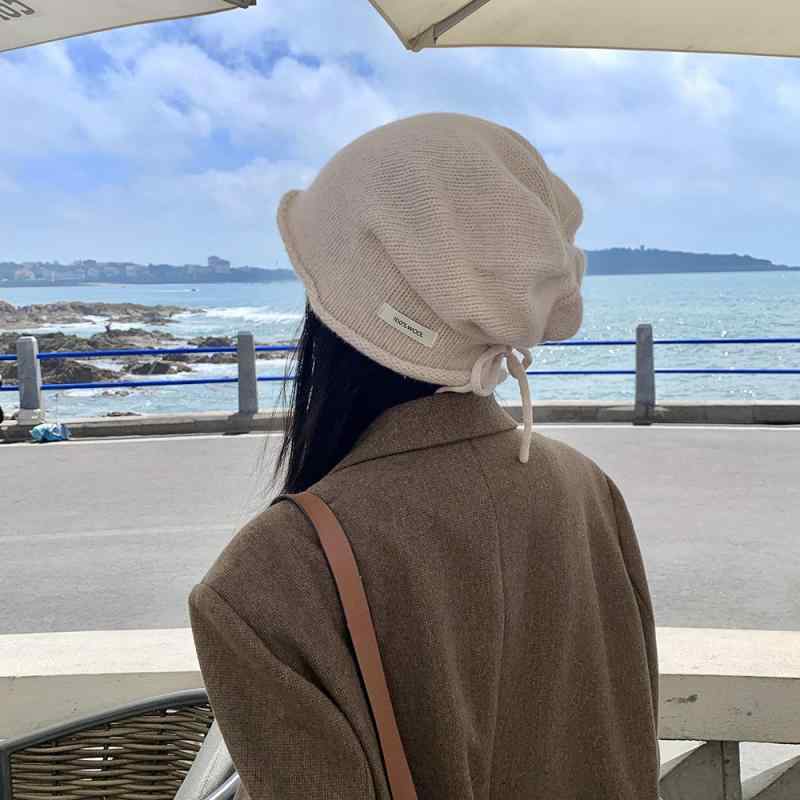 ニット帽 女性用 韓国風 ベレー ハット ドローストリング バケットハット 羊毛 100% 保暖 冬用 かわいい 甘め スタイル 米色 ブラック コーヒー グレー 軽量 暖か ヘッドウェア 4,341円