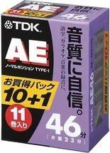 楽天市場】TDK オーディオカセットテープ AE 120分11巻パック [AE