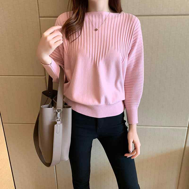 ニット トップス 女性用 長袖 コットン混 接触冷感 ニット生地 蝙蝠袖 ワイドシルエット 一文字ネック ルーズフィット レイヤード インナー カジュアルスタイル 秋冬 春夏 ブラック ホワイト ピンク グレー イエロー レッド ベージュ ブルー ブラウ
