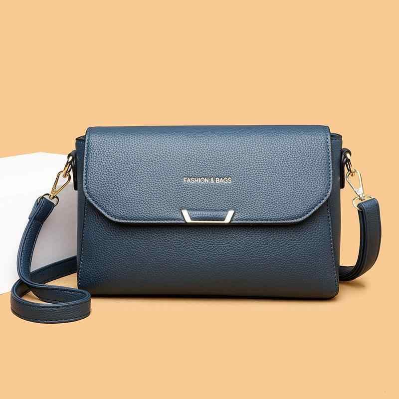 レディース 斜めがけバッグ ショルダーバッグ ハンドバッグ 百搭 都市 通勤 日常使い 女性用 中型 小方型 横型 方形 黒 赤 グレー ブラウン カーキ ブルー PUレザー ポリエステル裏地 車縫いステッチ 磁石開閉 スマホポケット ジッパー内ポケット