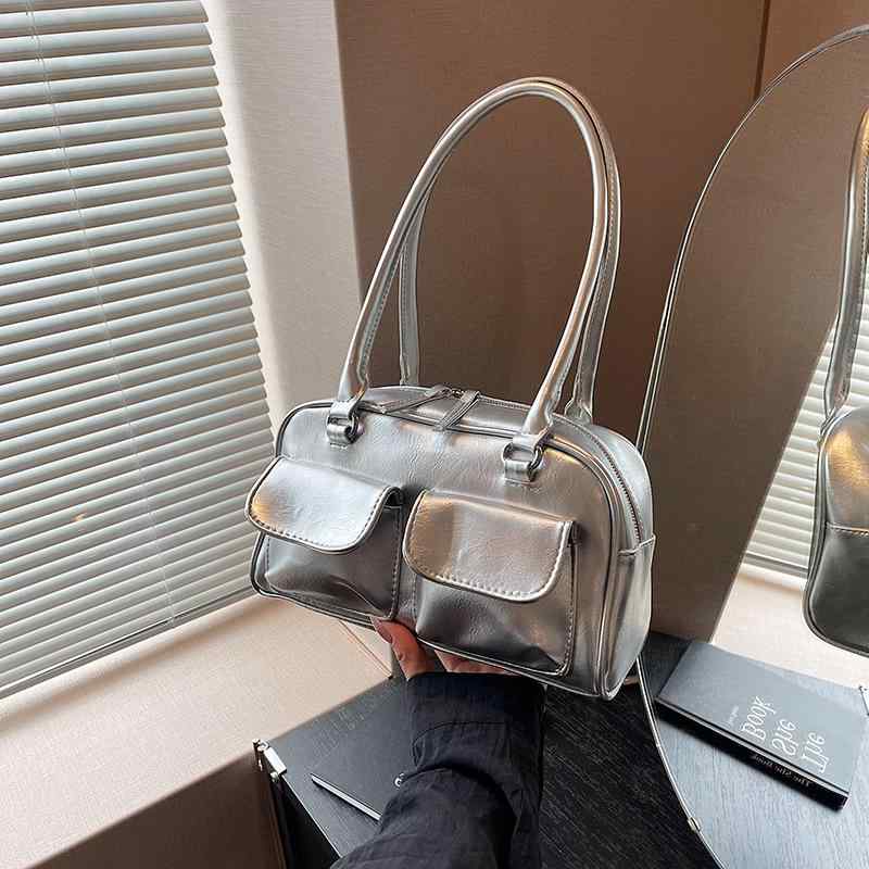 トートバッグ 女性用 秋冬 韓国風 かわいい 切り替え デザイン 中型 縦型 方形 ショルダー 大容量 通勤 日常 使い 軽量 PU 素材 ポリエステル 裏地 ステッチ 詳細 ジッパー 開閉 携帯ポケット 内側 立体 ポケット 外側 シングル ストラップ