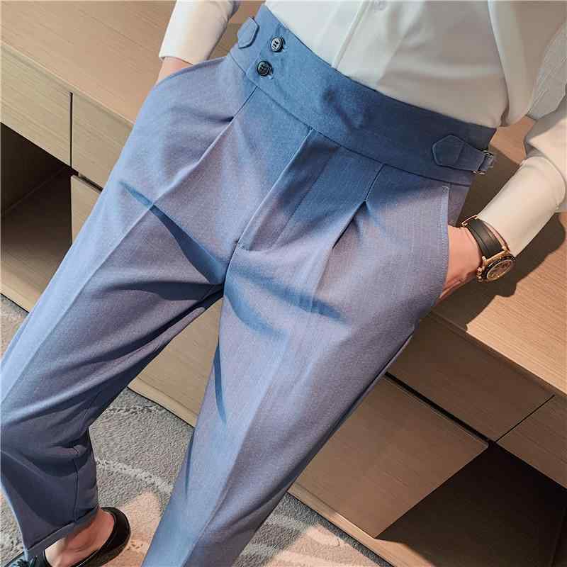 メンズ ビジネスカジュアルパンツ 軽熟風 直筒 長ズボン 高腰 ミッドライズ ストレートレッグ コットン混紡 ポリエステル 微弾性 免?加工 色牢度高 グレー グリーン ブルー ブラック ホワイト アイボリー グレイグリーン 青年向け 普段使い 伸縮性