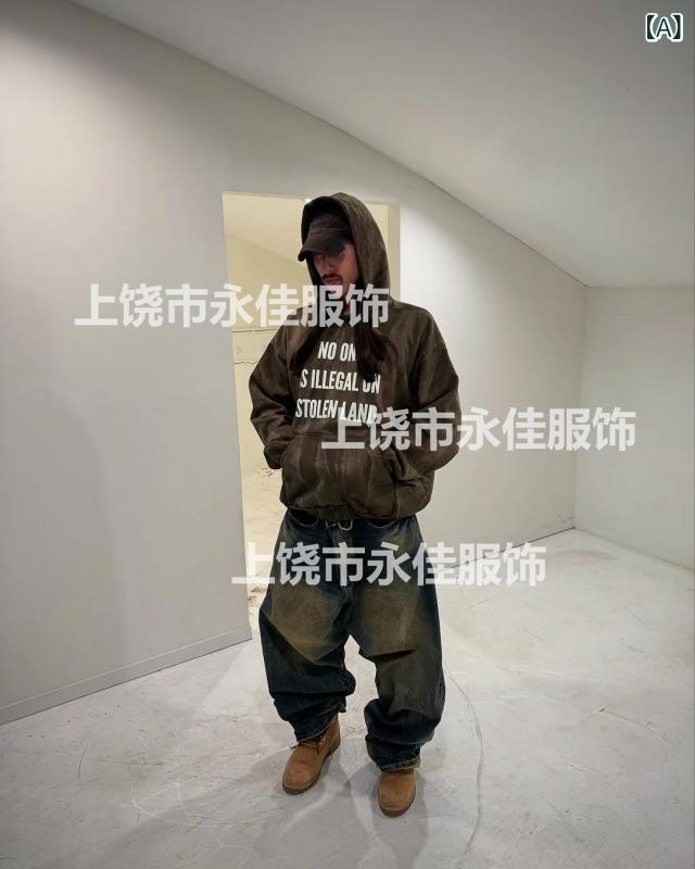 メンズ フーディ 連帽パーカー 秋冬 長袖 トップス ストリートファッション ゆったりシルエット コットン混紡 ポリエステル素材 吸湿速乾 撞色デザイン アルファベット柄 立体ポケット ブラック ブラウン かっこいい コーディネート 普段使い 秋冬コーデ