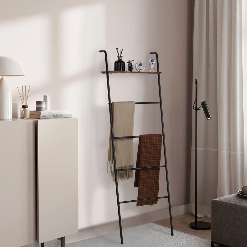 楽天市場】オールドチーク無垢材 タオルハンガー180 はしご収納