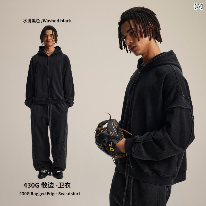 メンズ 秋冬 フーディ 綿織物 ロング衣袂 ジップアップ トレイナー うつり変わり 広広とした影ぼうし ビンテージ 工業 ラフエッジ ひな形 ゆったり トップス ユニ一発やる 表どおり 表現スタイル 花の冠yd 能力のある 黒 薄墨色 赤銅色 色つや