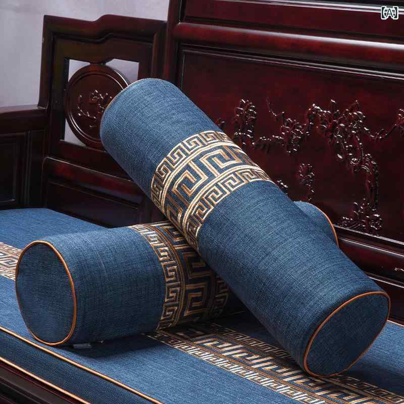 抱枕 扶手枕 長方形 円柱形 麻素材 幾何柄刺繍 長条形 赤木調 ソファー用 長方形抱き枕 円筒形アームレスト 接触冷感 軽量 伸縮性 吸湿速乾 室内用 幾何模様 刺繍デザイン クッション 室内装飾 座椅子 休憩用 寝室用 リビング用 通年使用 4,475円