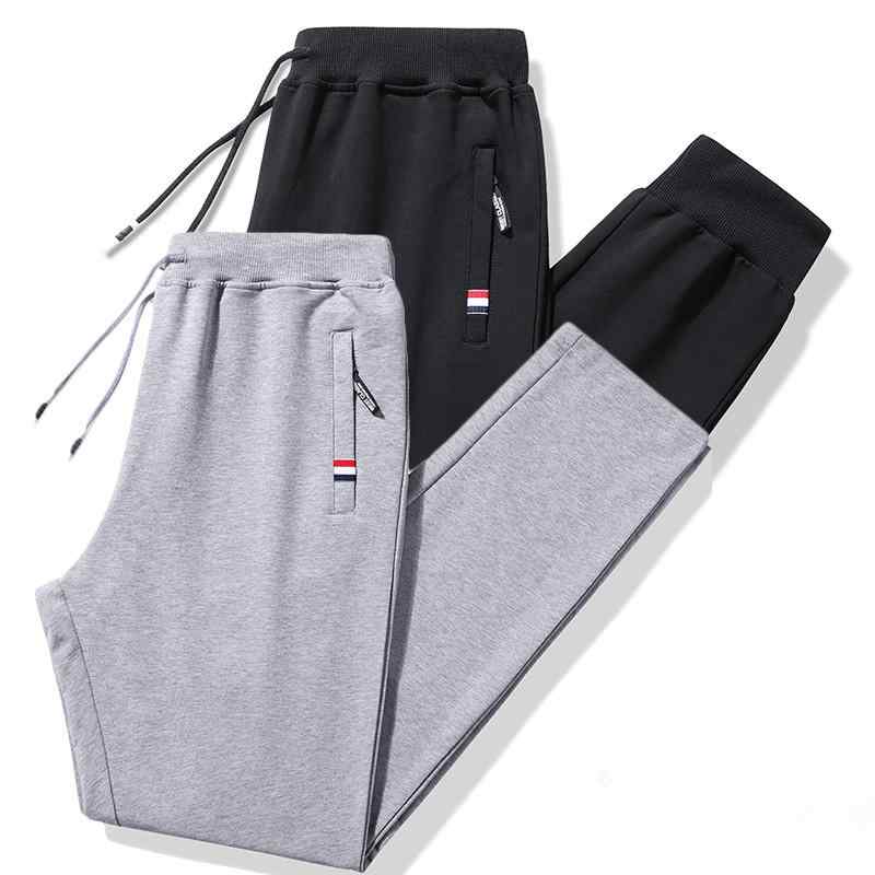メンズ スウェットパンツ 秋冬 コットン 素材 伸縮性 吸湿速乾 抗菌 耐久性 ブラック グレー ネイビー ミッドライズ ドローストリング クロッチ テーパード レッグ ニット カフス 薄手 日常 ユース ファッション カジュアル アクティブ ウェア 軽