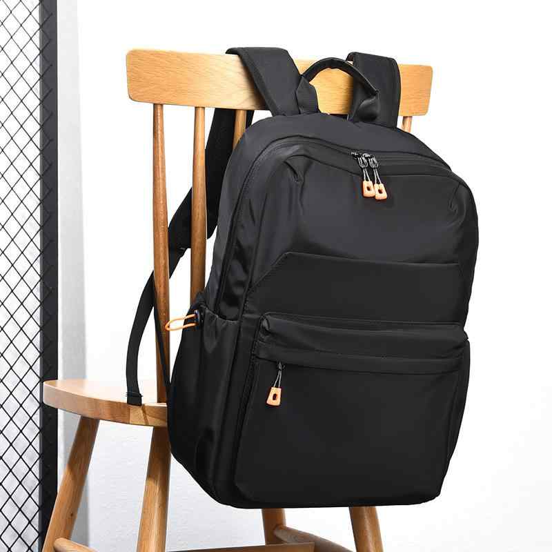 メンズ レディース バックパック リュックサック ビジネス 通勤 外出 ナイロン 防水 20-35L 大容量 14インチ PC収納 グレー ブラック 無地 ポリエステル内張り 春季 ビジネスカジュアル 日常使い 軽量 耐久性 男女兼用