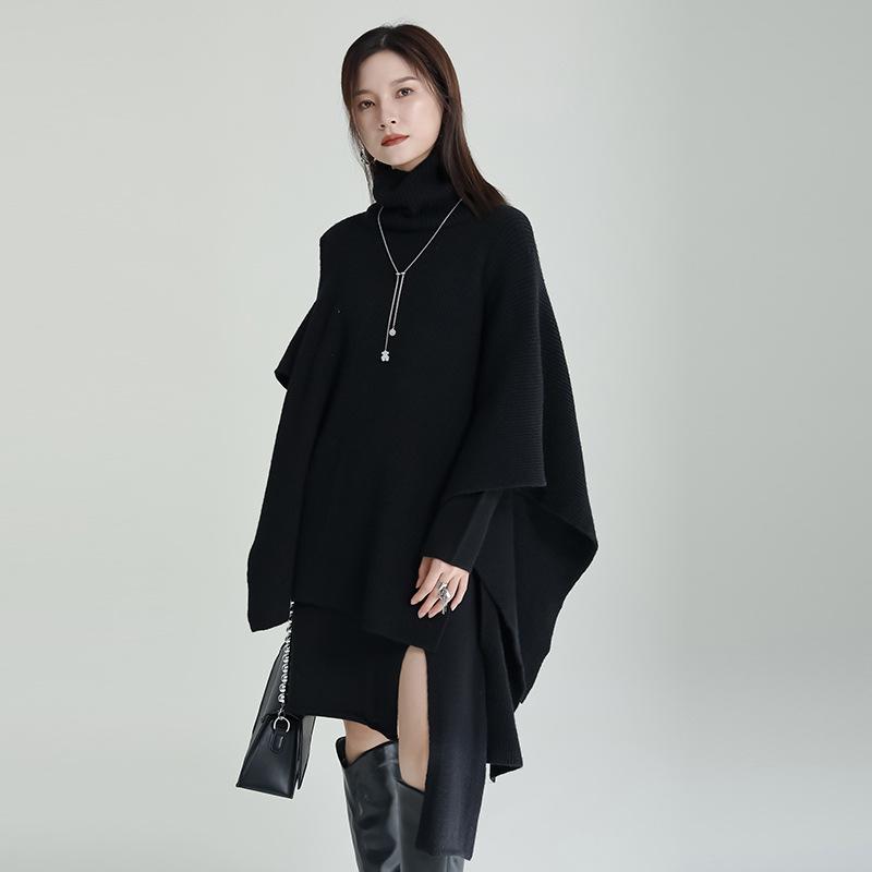 レディース 編み物 セットアップ 衣裳 スコート 書き割り 綿織物 原料品 うつり変わり ひな形 濫りがわしい 相応う 野球バット衣袂 ロング衣袂 真っただ中丈 スコート 側面細長い切口 暗然たる表現スタイル 表どおり流行り物 薄墨色 黒いこと ゆったり