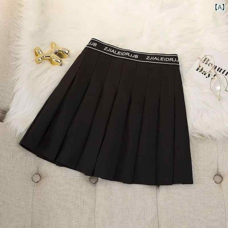 スカート 女性用 夏 グレー 百褶 半身裙 Aライン ハイウエスト スリム かわいい 短丈 ?? ポリエステル 無弾性 免? 処理 清新 甘美 スタイル 軽量 通学 普段使い ピュア カラー 選択 可