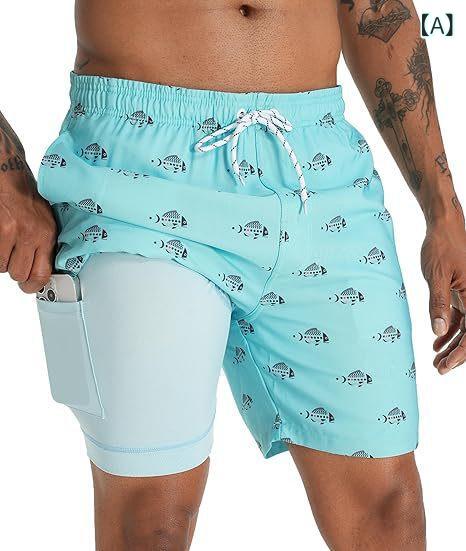 メンズ 夏用 短パン ビーチパンツ サーフパンツ 直筒型 街頭スタイル 超柔ポリエステル ポリエステル繊維 軽量 吸湿速乾 伸縮性 普段使い アウトドア ビッグシルエット 多色展開
